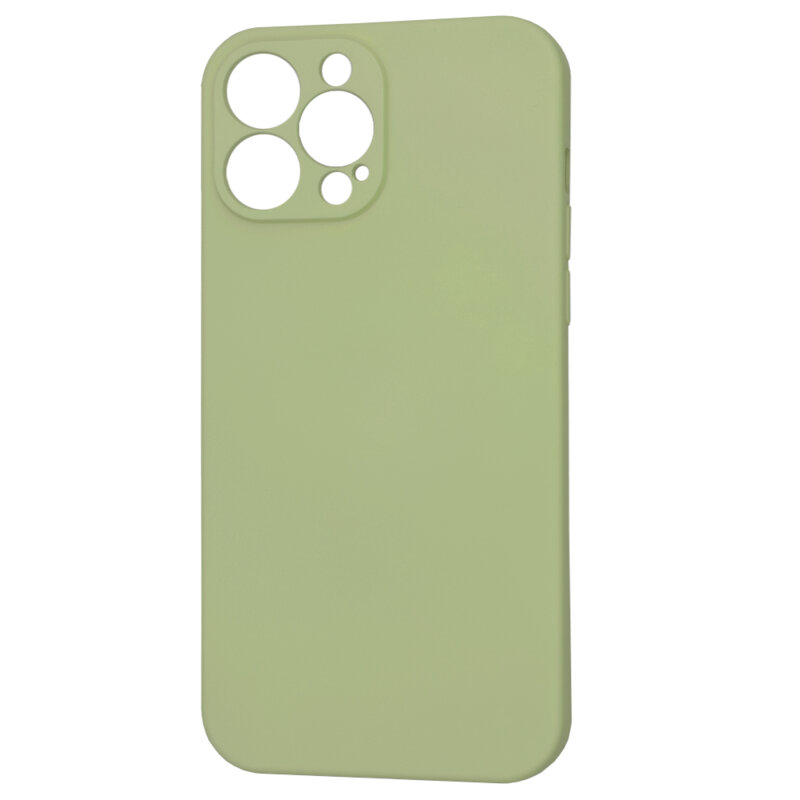 Husa silicon iPhone 13 Pro Max Techsuit SoftFlex, verde