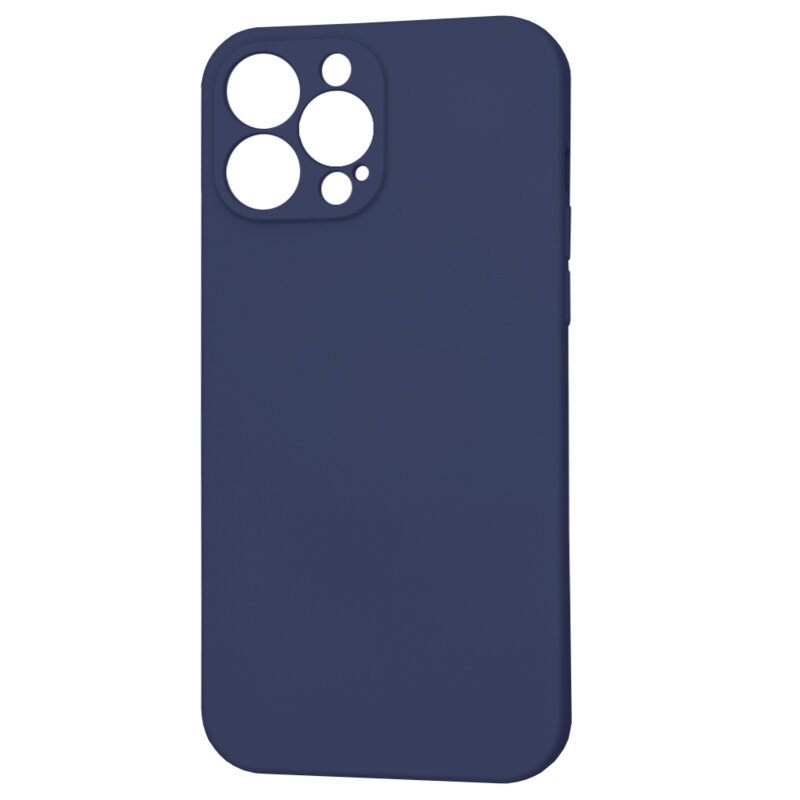 Husa silicon iPhone 13 Pro Max Techsuit SoftFlex, bleumarin
