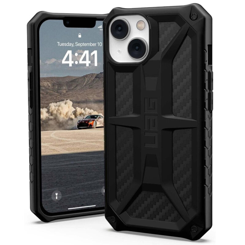 Husa iPhone 14 UAG Monarch, Carbon Fiber