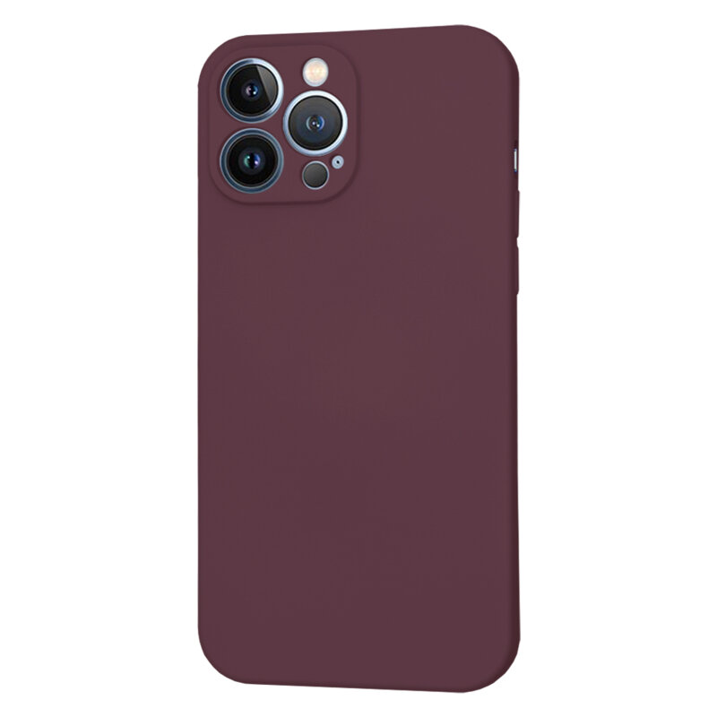 Husa silicon iPhone 13 Pro Max Techsuit SoftFlex, bordo