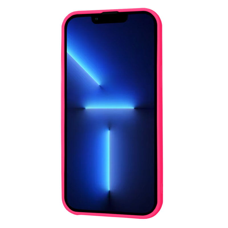 Husa silicon iPhone 13 Pro Max Techsuit SoftFlex, fucsia