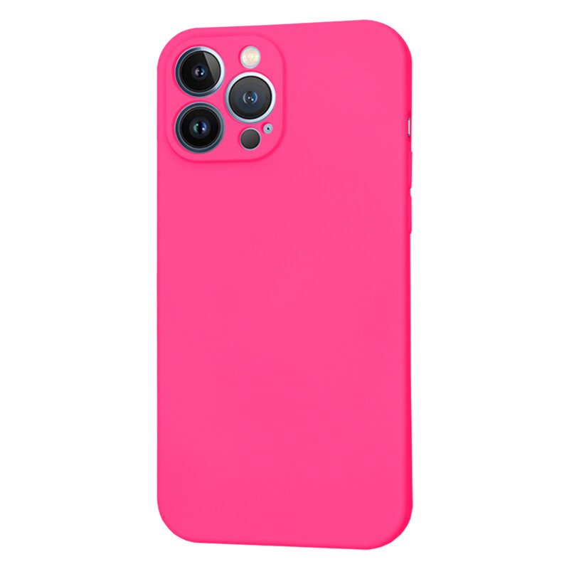 Husa silicon iPhone 13 Pro Max Techsuit SoftFlex, fucsia
