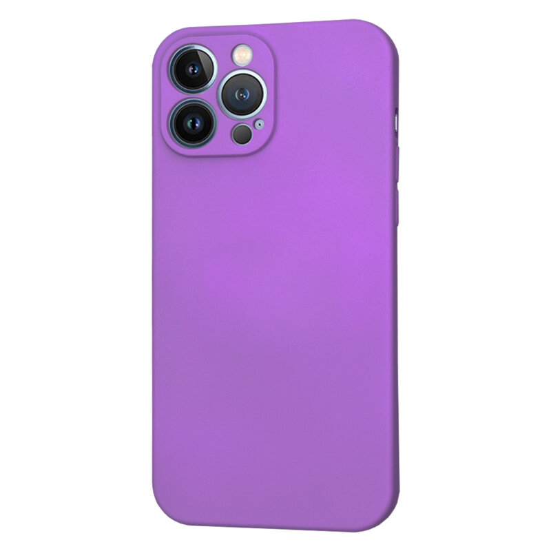 Husa silicon iPhone 13 Pro Max Techsuit SoftFlex, mov