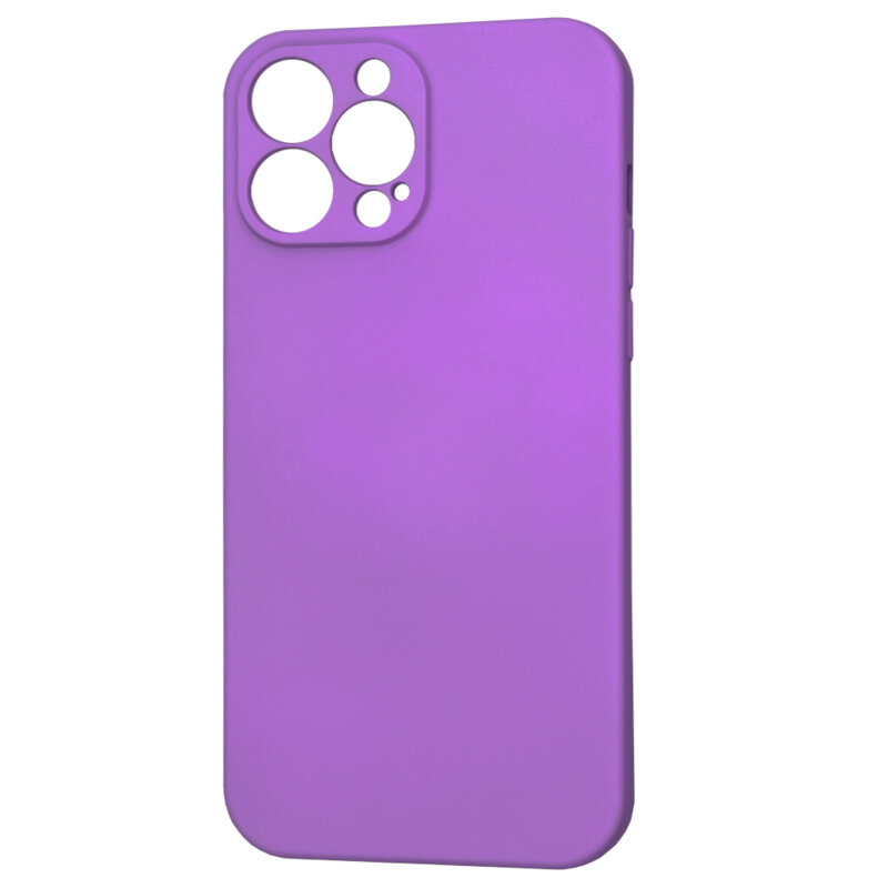 Husa silicon iPhone 13 Pro Max Techsuit SoftFlex, mov
