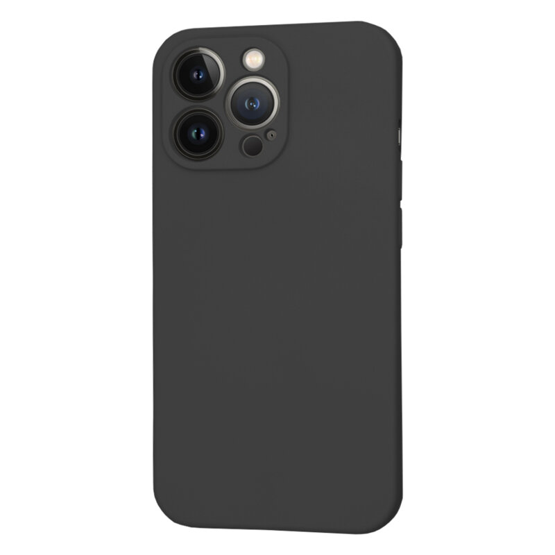 Husa silicon iPhone 13 Pro Techsuit SoftFlex, negru