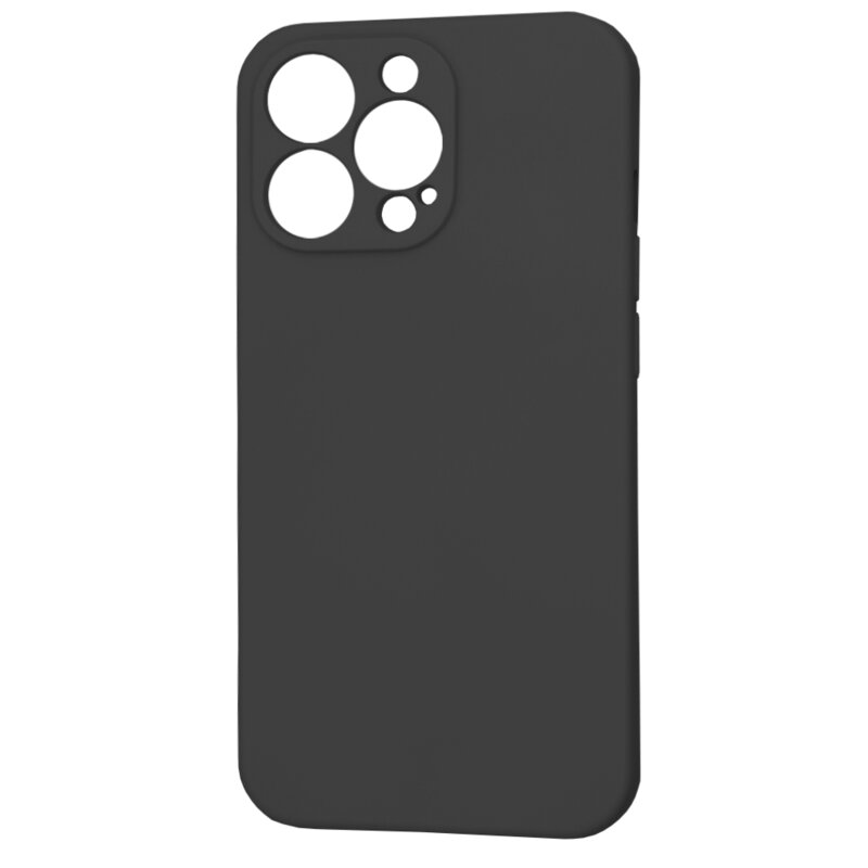 Husa silicon iPhone 13 Pro Techsuit SoftFlex, negru