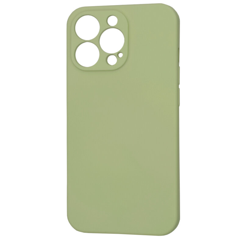 Husa silicon iPhone 13 Pro Techsuit SoftFlex, verde