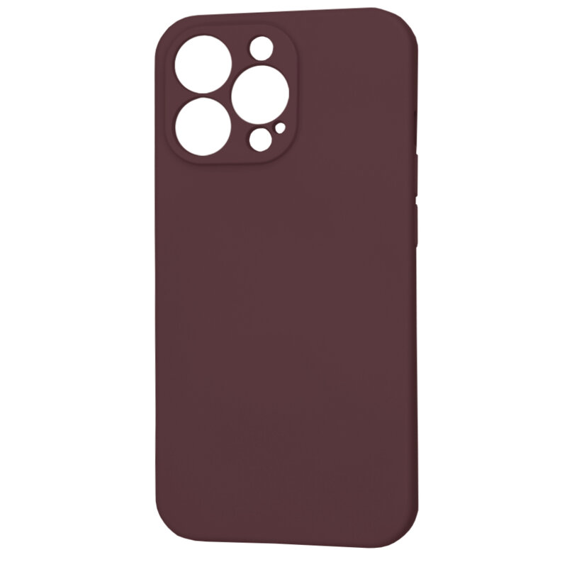 Husa silicon iPhone 13 Pro Techsuit SoftFlex, bordo