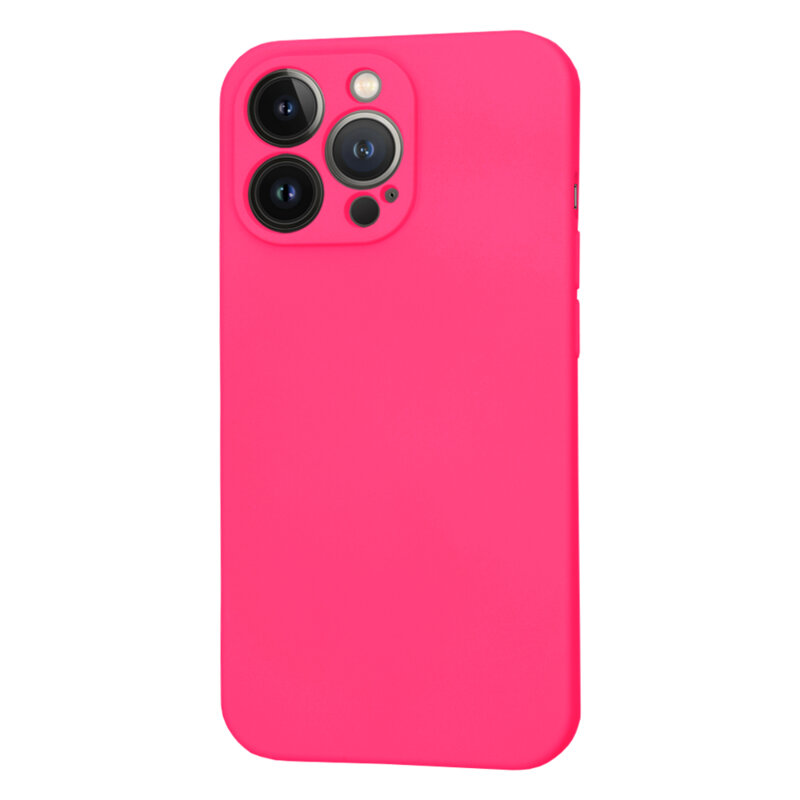 Husa silicon iPhone 13 Pro Techsuit SoftFlex, fucsia