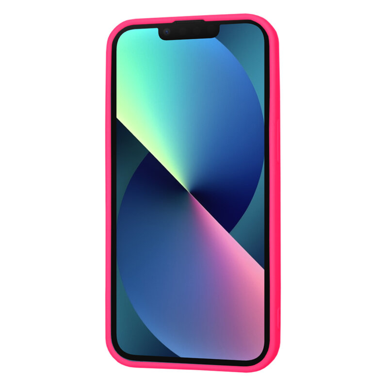 Husa silicon iPhone 13 Techsuit SoftFlex, fucsia