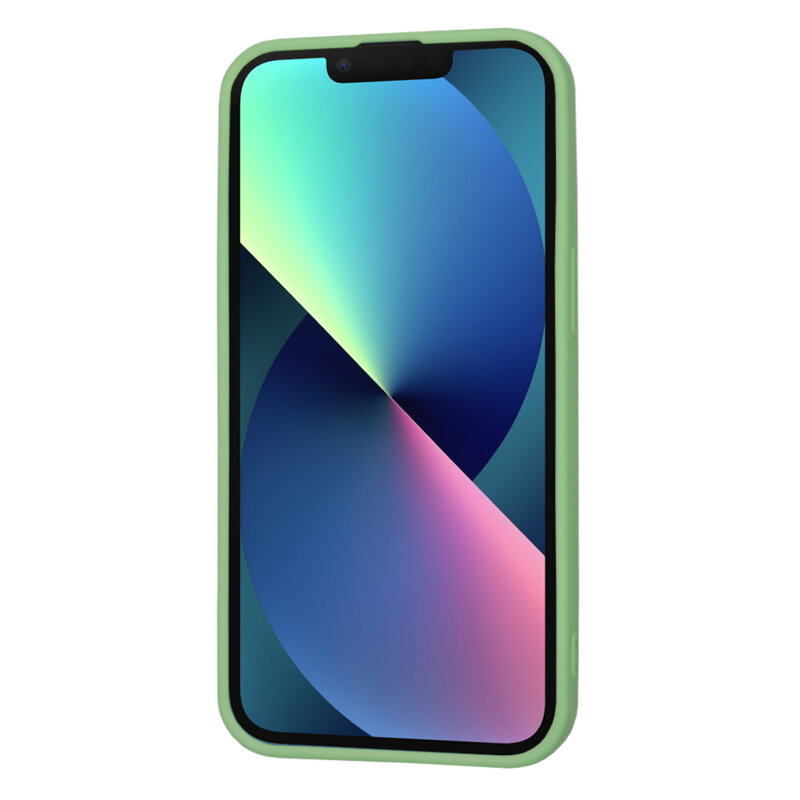 Husa silicon iPhone 13 Techsuit SoftFlex, verde deschis
