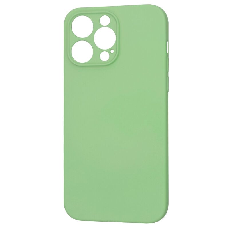 Husa silicon iPhone 14 Pro Max Techsuit SoftFlex, verde deschis