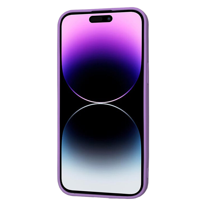 Husa silicon iPhone 14 Pro Max Techsuit SoftFlex, mov