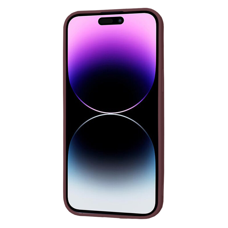 Husa silicon iPhone 14 Pro Max Techsuit SoftFlex, bordo