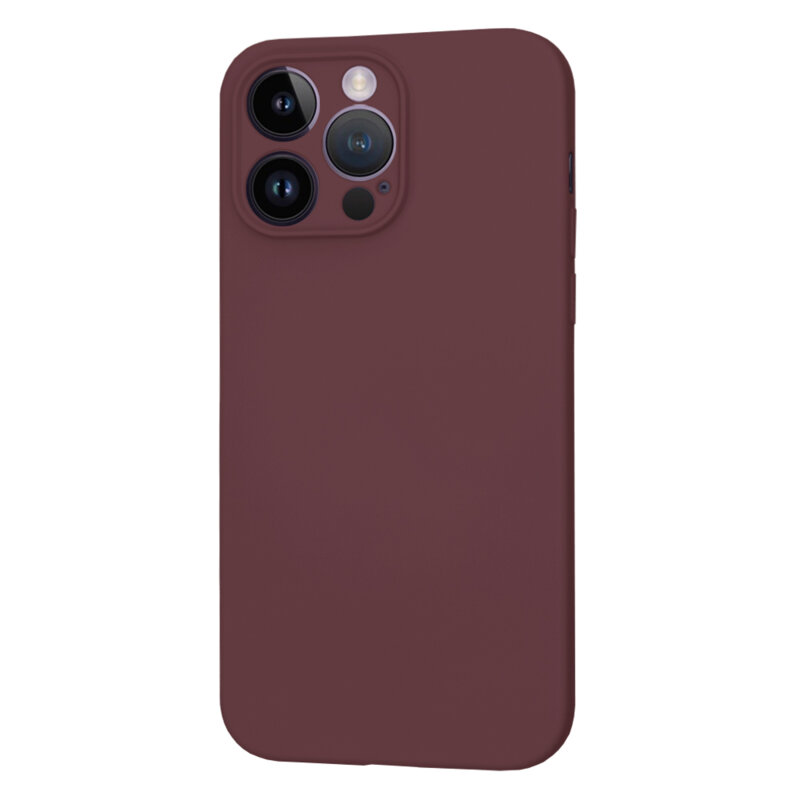 Husa silicon iPhone 14 Pro Max Techsuit SoftFlex, bordo