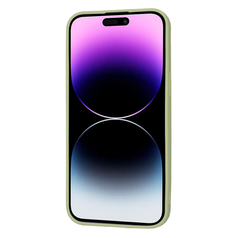 Husa silicon iPhone 14 Pro Max Techsuit SoftFlex, verde