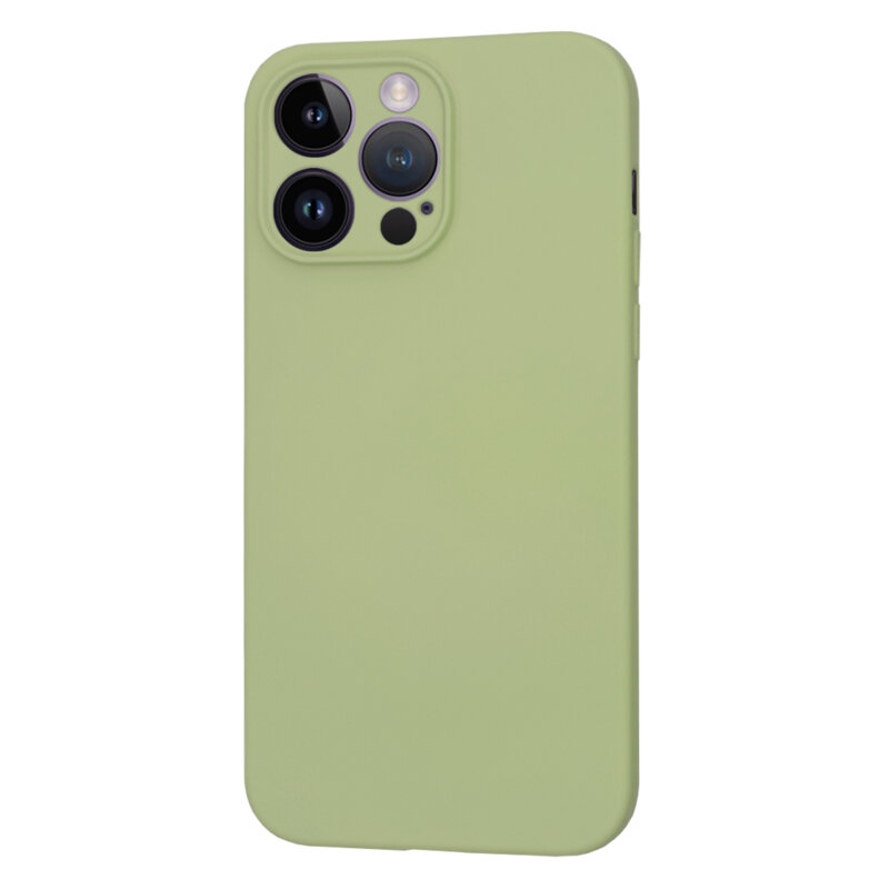 Husa silicon iPhone 14 Pro Max Techsuit SoftFlex, verde