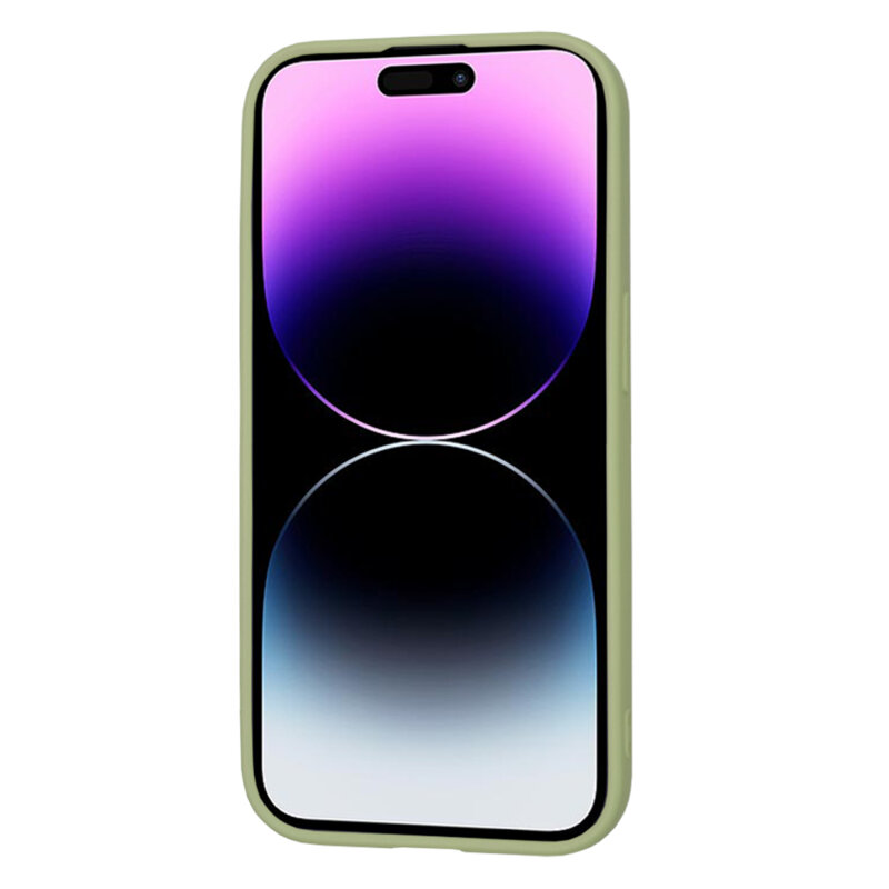 Husa silicon iPhone 14 Pro Techsuit SoftFlex, verde