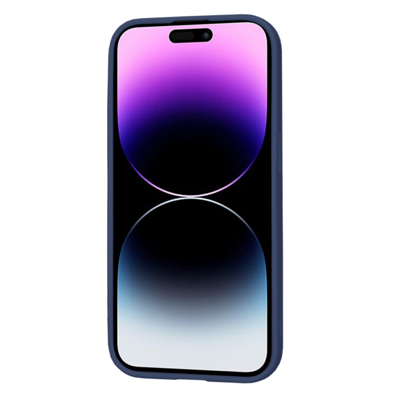 Husa silicon iPhone 14 Pro Techsuit SoftFlex, bleumarin