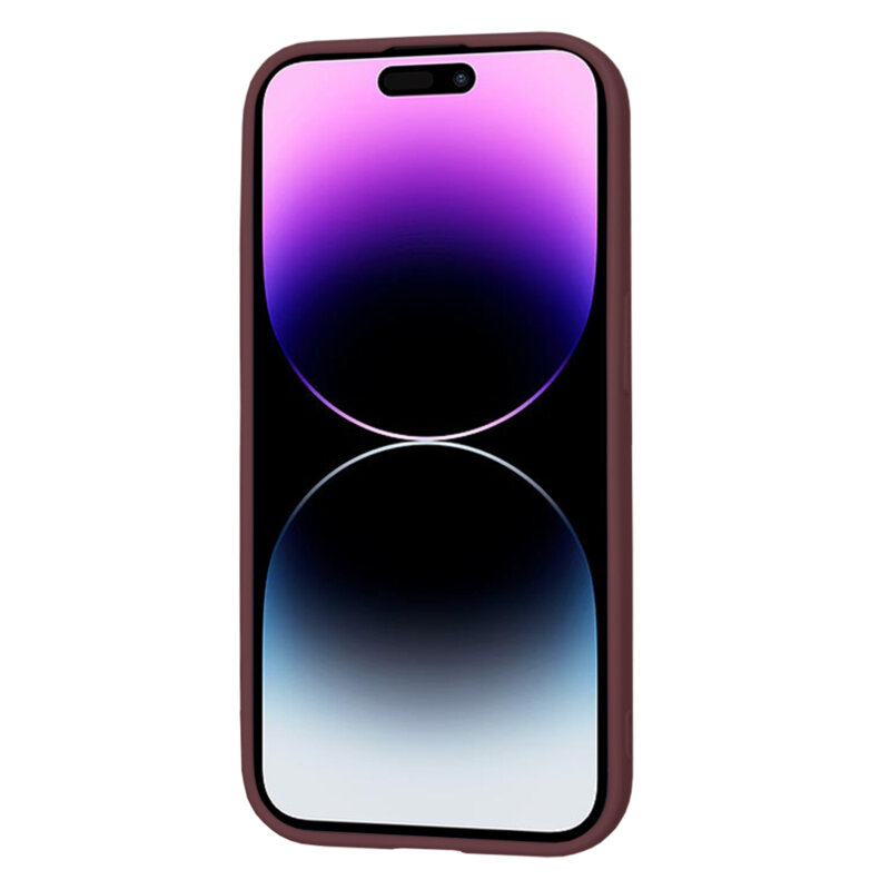 Husa silicon iPhone 14 Pro Techsuit SoftFlex, bordo