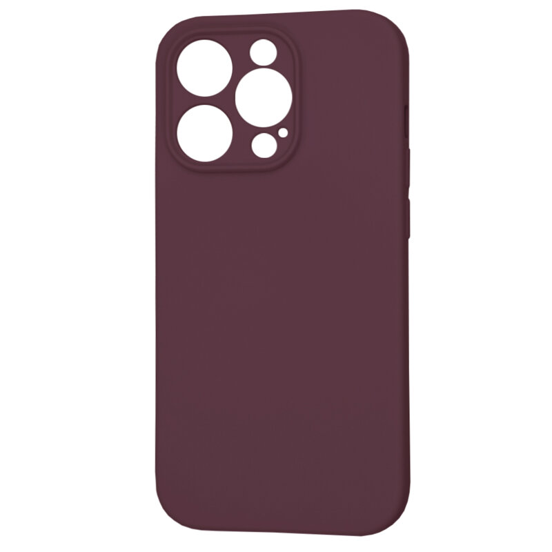 Husa silicon iPhone 14 Pro Techsuit SoftFlex, bordo
