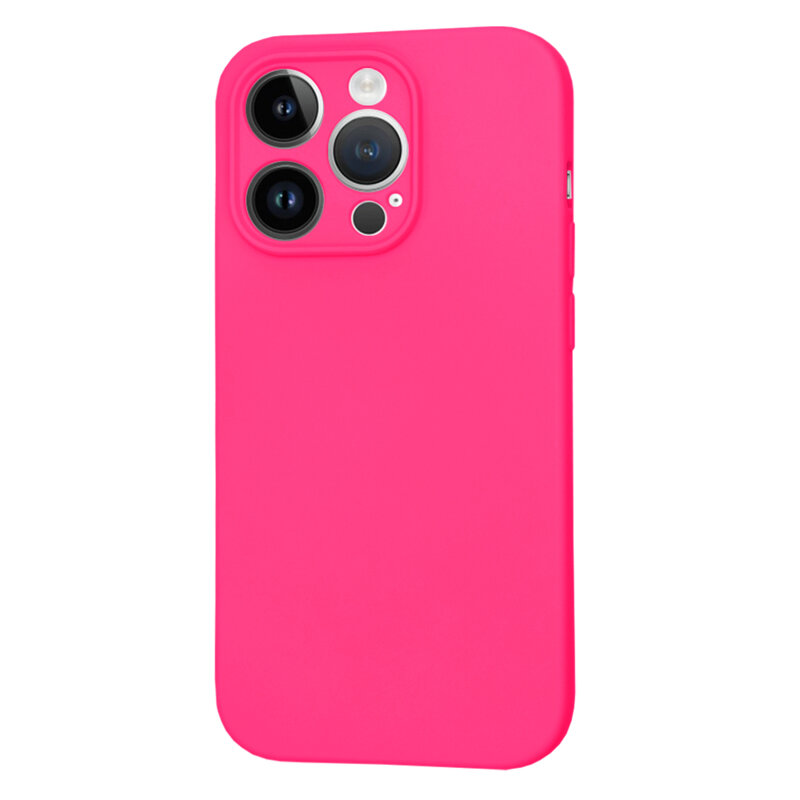 Husa silicon iPhone 14 Pro Techsuit SoftFlex, fucsia