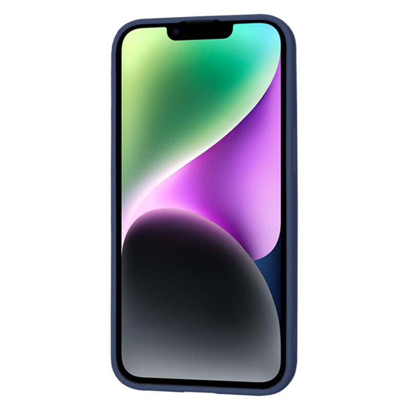 Husa silicon iPhone 14 Techsuit SoftFlex, bleumarin