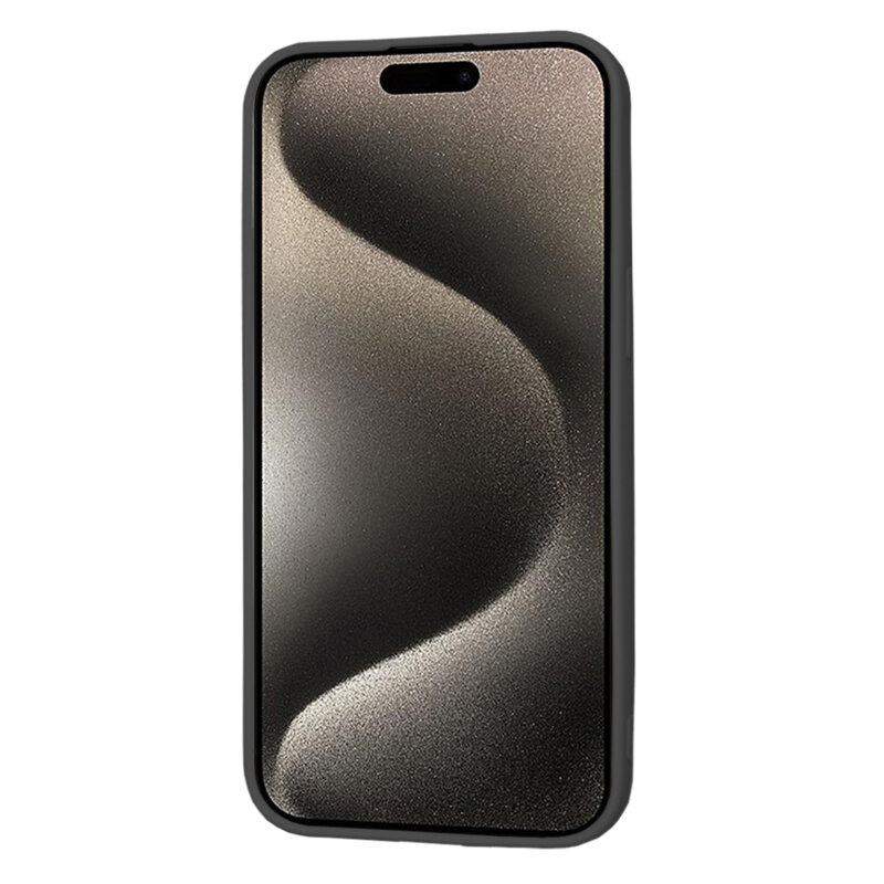 Husa silicon iPhone 15 Pro Max Techsuit SoftFlex, negru