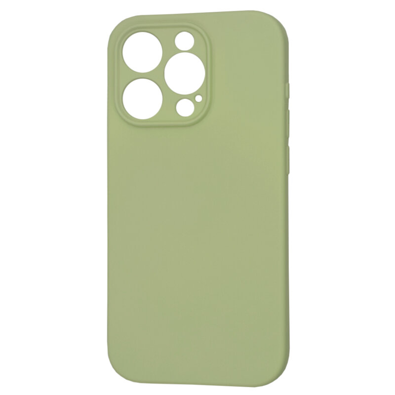 Husa silicon iPhone 15 Pro Techsuit SoftFlex, verde