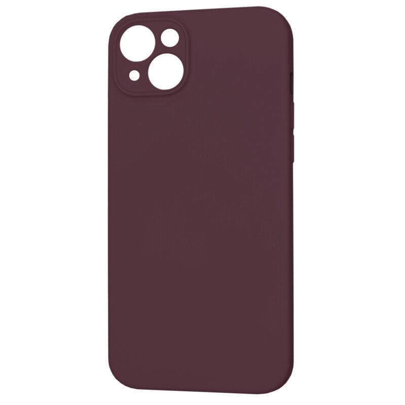 Husa silicon iPhone 15 Plus Techsuit SoftFlex, bordo