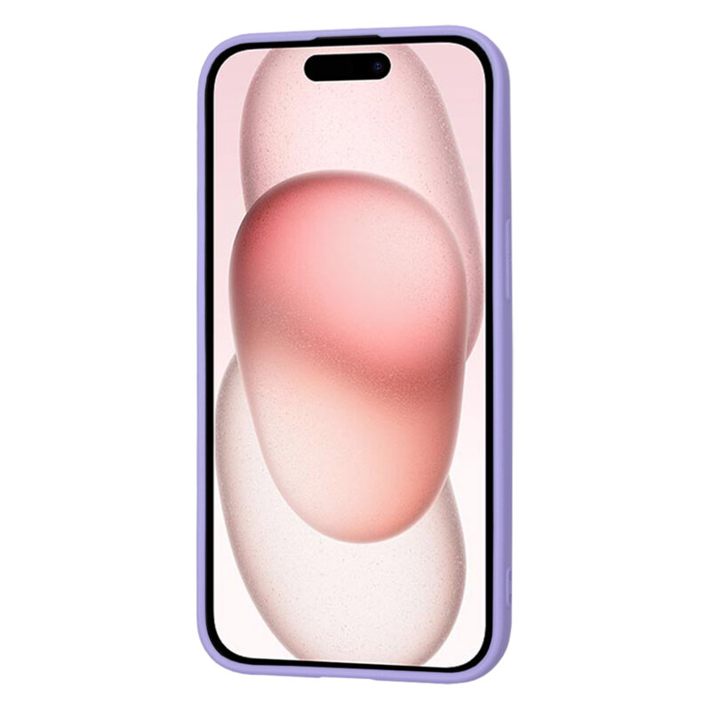 Husa silicon iPhone 15 Techsuit SoftFlex, violet