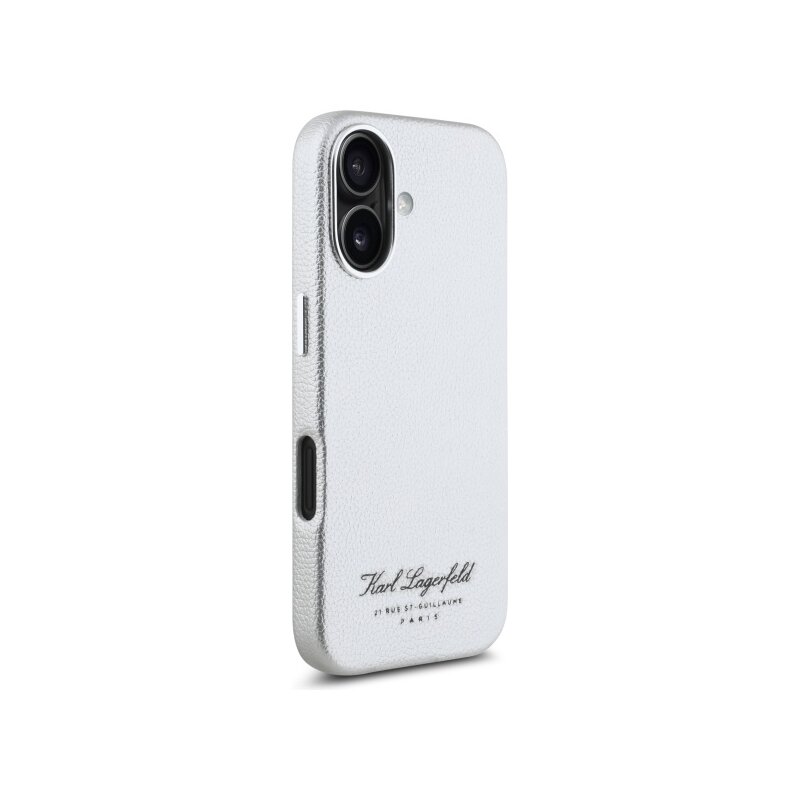 Husa iPhone 16 Karl Lagerfeld Hardcase Leather Hotel, RSG, KLHCP16SPGWCMKHG