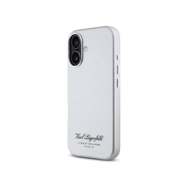 Husa iPhone 16 Karl Lagerfeld Hardcase Leather Hotel, RSG, KLHCP16SPGWCMKHG