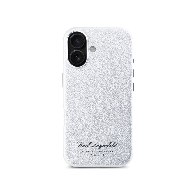 Husa iPhone 16 Karl Lagerfeld Hardcase Leather Hotel, RSG, KLHCP16SPGWCMKHG