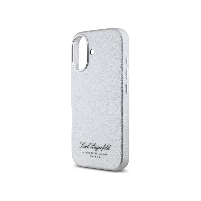 Husa iPhone 16 Karl Lagerfeld Hardcase Leather Hotel, RSG, KLHCP16SPGWCMKHG
