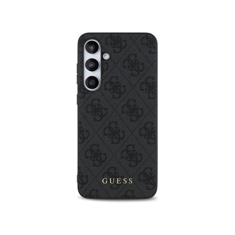 Husa originala Guess Samsung Galaxy S24 FE Hardcase 4G Classic, gri, GUHCS24FEG4GFGR