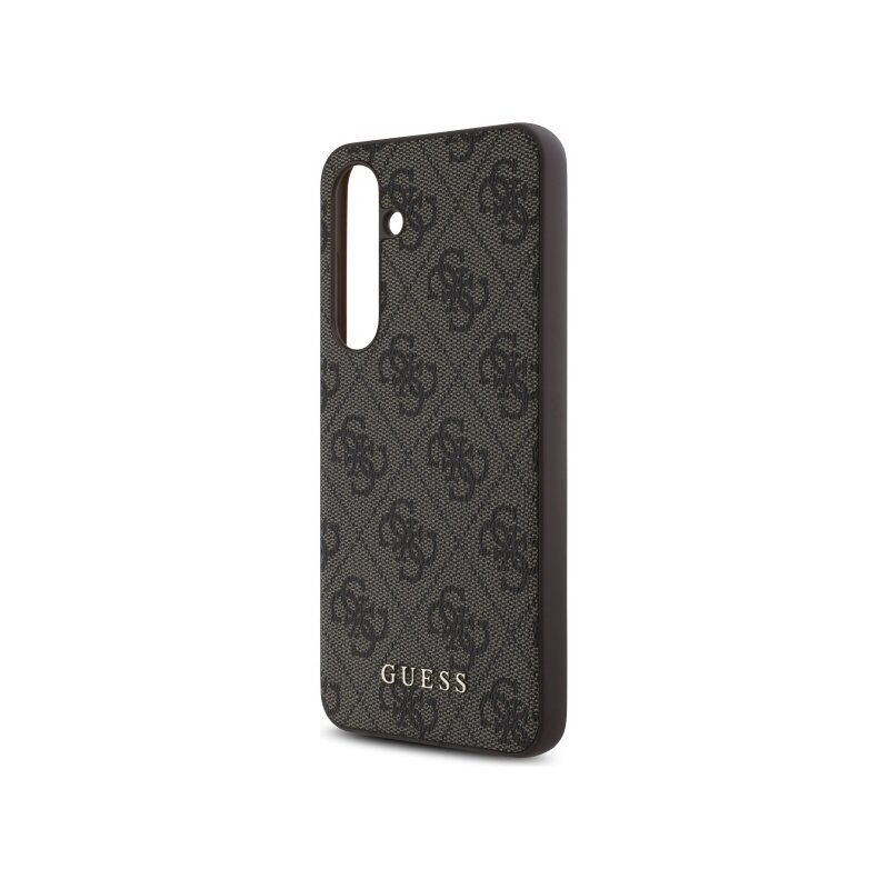 Husa originala Guess Samsung Galaxy S24 FE Hardcase 4G Classic, maro, GUHCS24FEG4GFBR