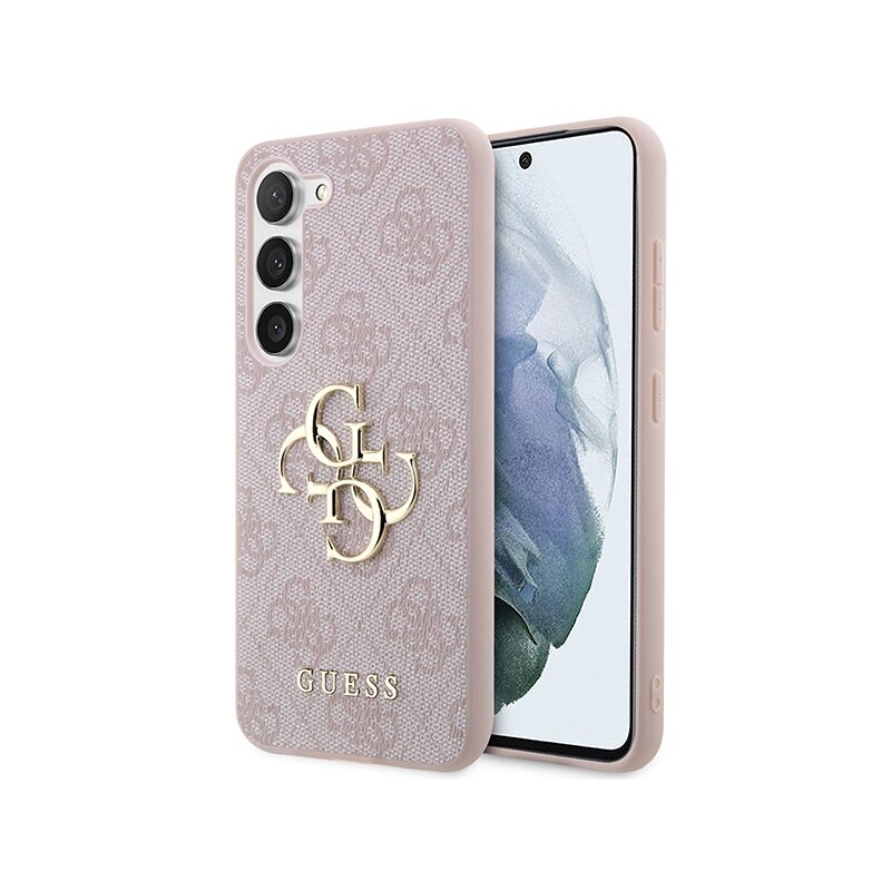 Husa originala Guess Samsung Galaxy A55 5G Hardcase 4G Big Metal Logo, roz, GUHCSA554GMGPI