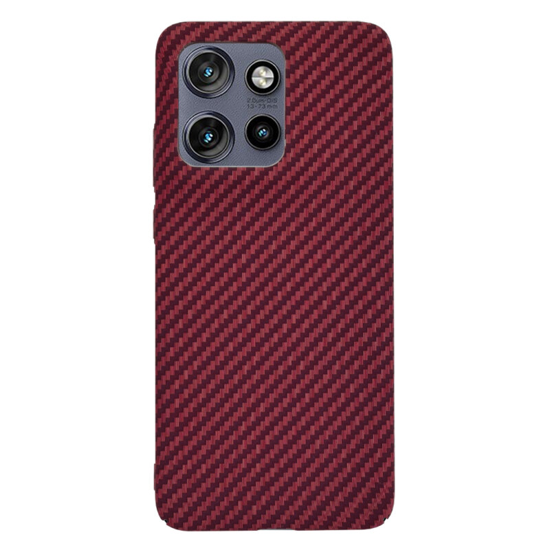 Husa Motorola Edge 50 Neo Techsuit Carbonite FiberShell, rosu