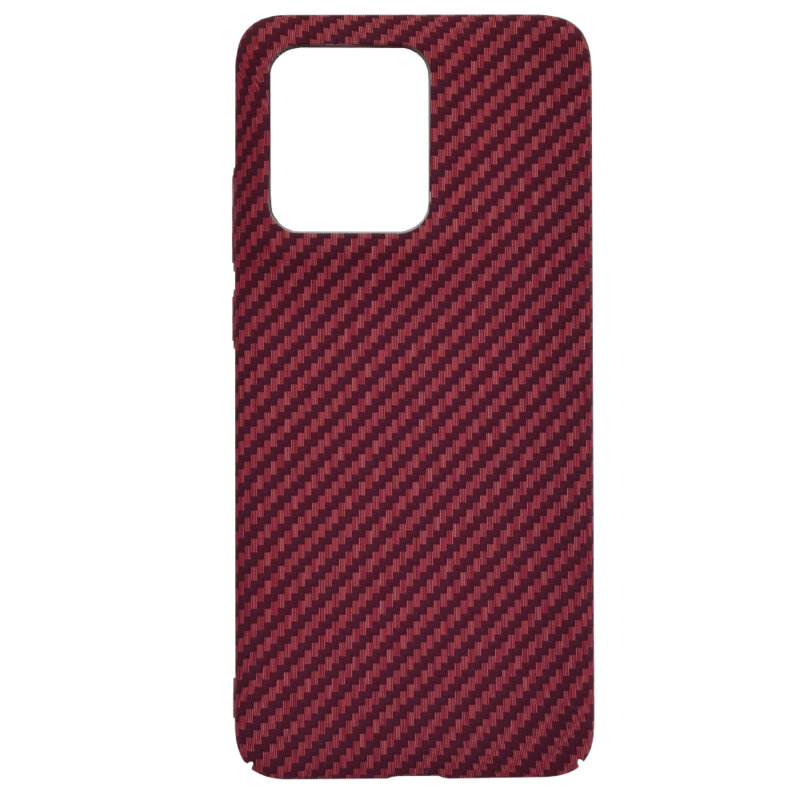 Husa Motorola Edge 50 Neo Techsuit Carbonite FiberShell, rosu