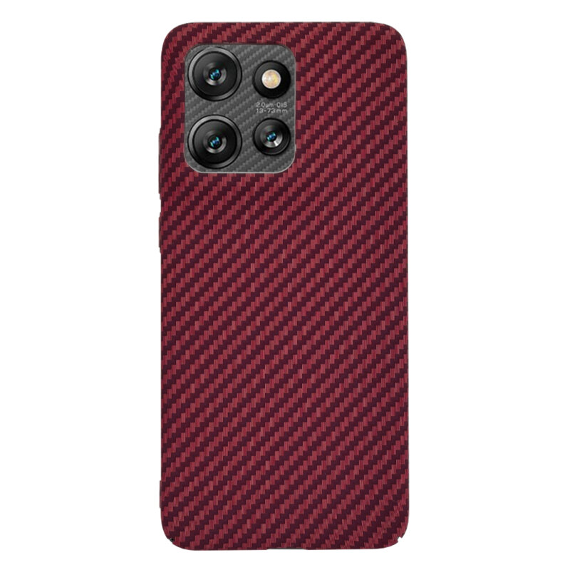 Husa Motorola ThinkPhone 25 Techsuit Carbonite FiberShell, rosu