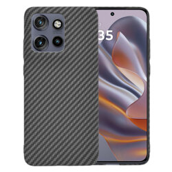 Husa Motorola Edge 50 Neo Techsuit Carbonite FiberShell, negru