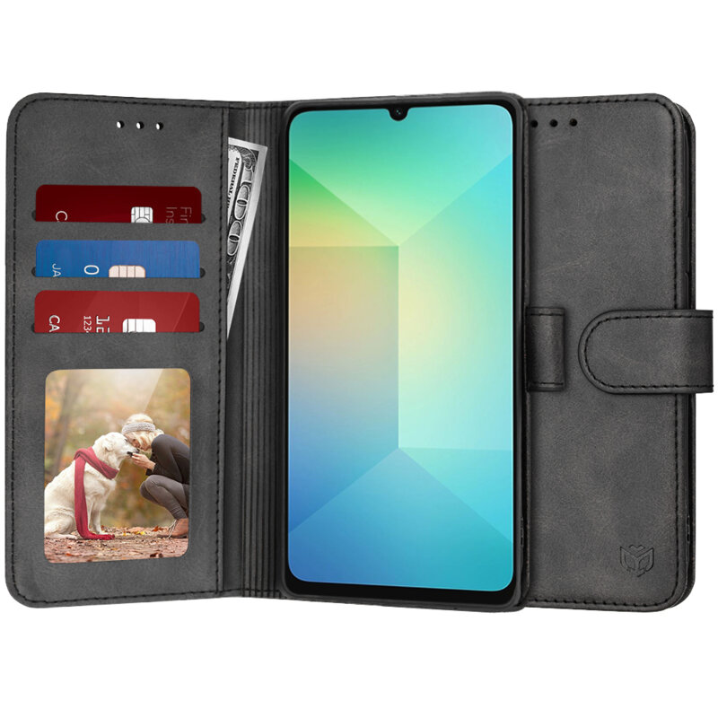 Husa 360 Samsung Galaxy A06 Techsuit Diary Book, negru