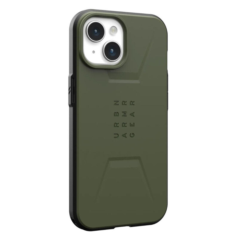 Husa iPhone 15 Plus UAG Civilian MagSafe, Olive Drab