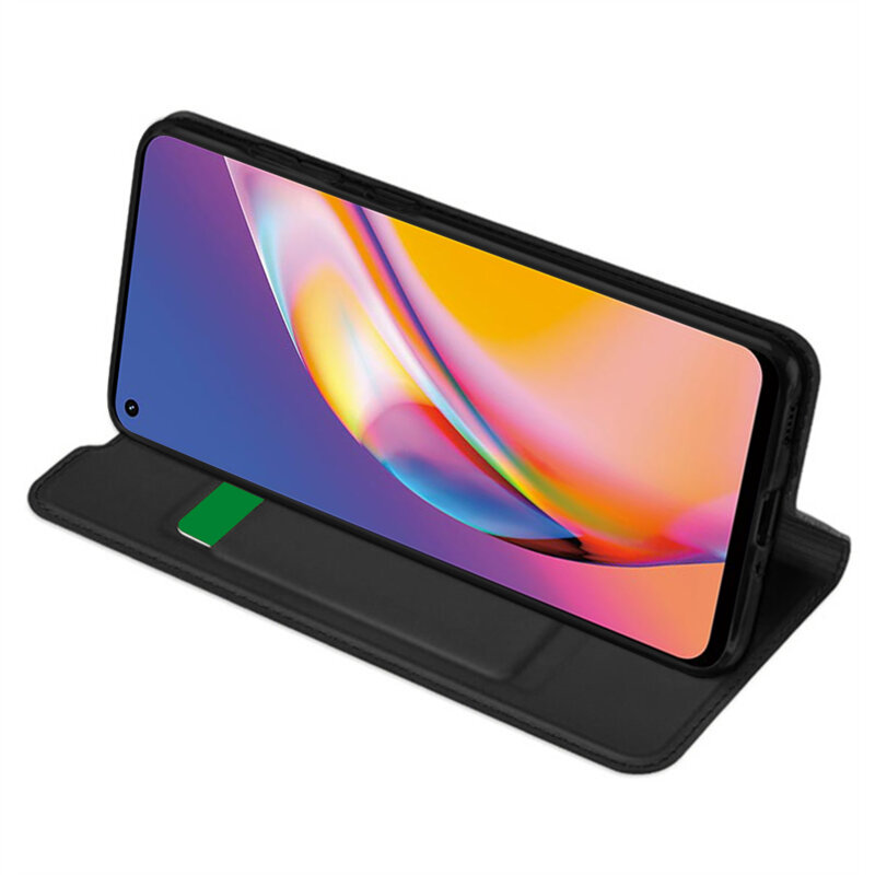 Husa Oppo Reno5 Lite Techsuit Magskin Book, negru