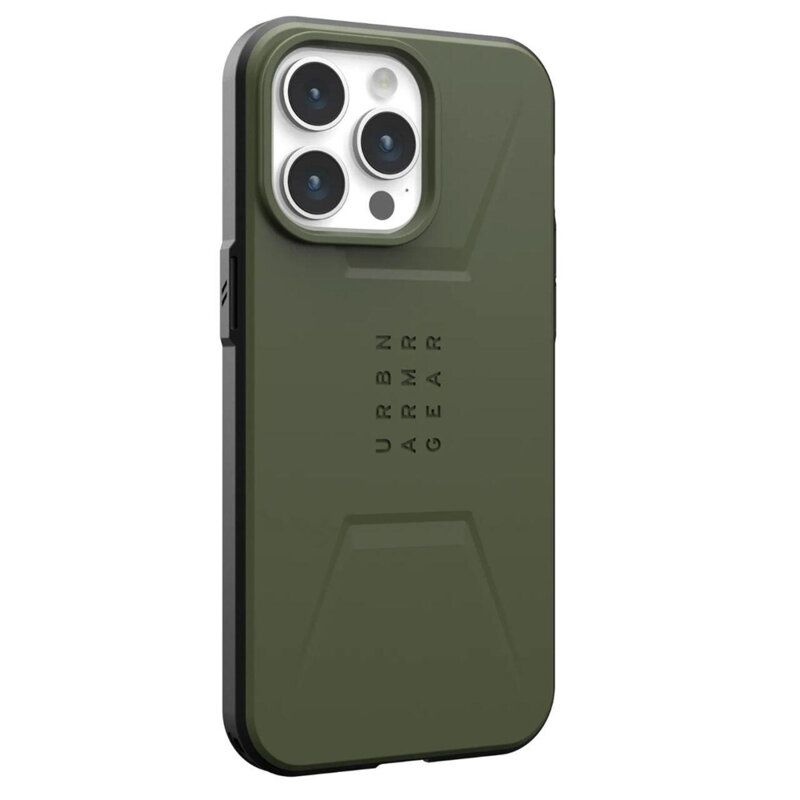 Husa iPhone 15 Pro UAG Civilian MagSafe, Olive Drab