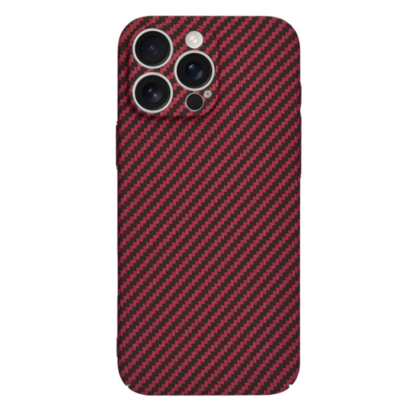Husa iPhone 16 Pro Max Techsuit Carbonite FiberShell, rosu