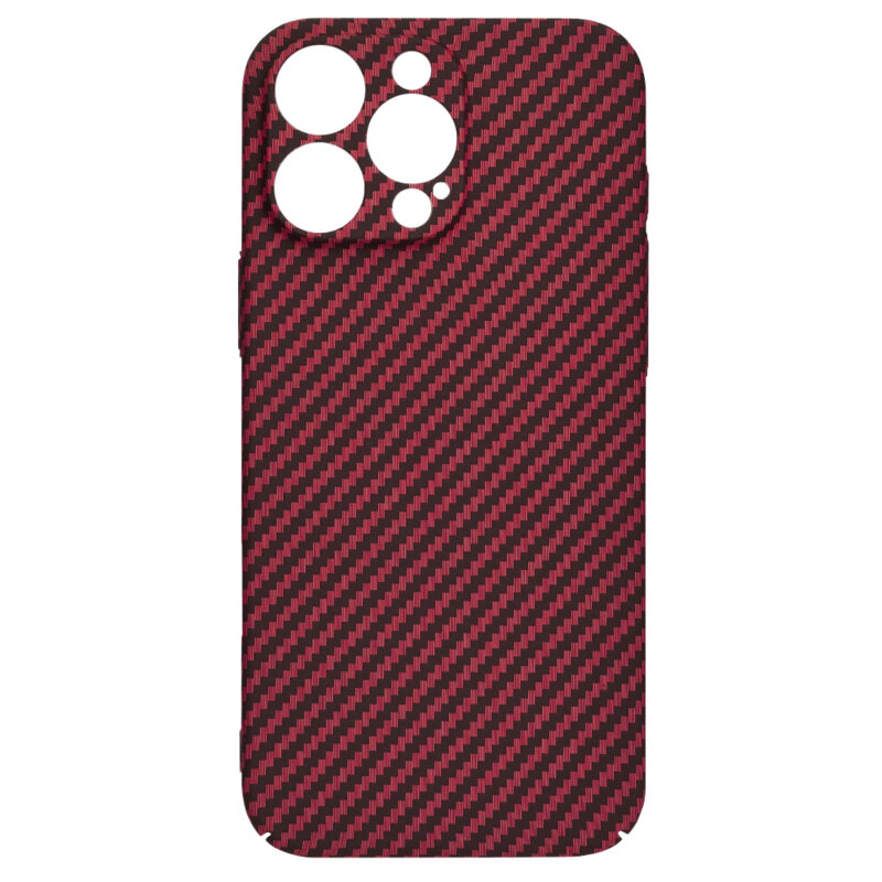 Husa iPhone 16 Pro Max Techsuit Carbonite FiberShell, rosu