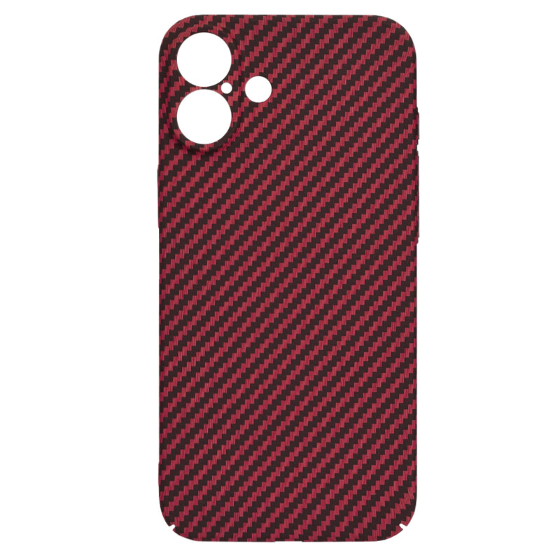 Husa iPhone 16 Plus Techsuit Carbonite FiberShell, rosu