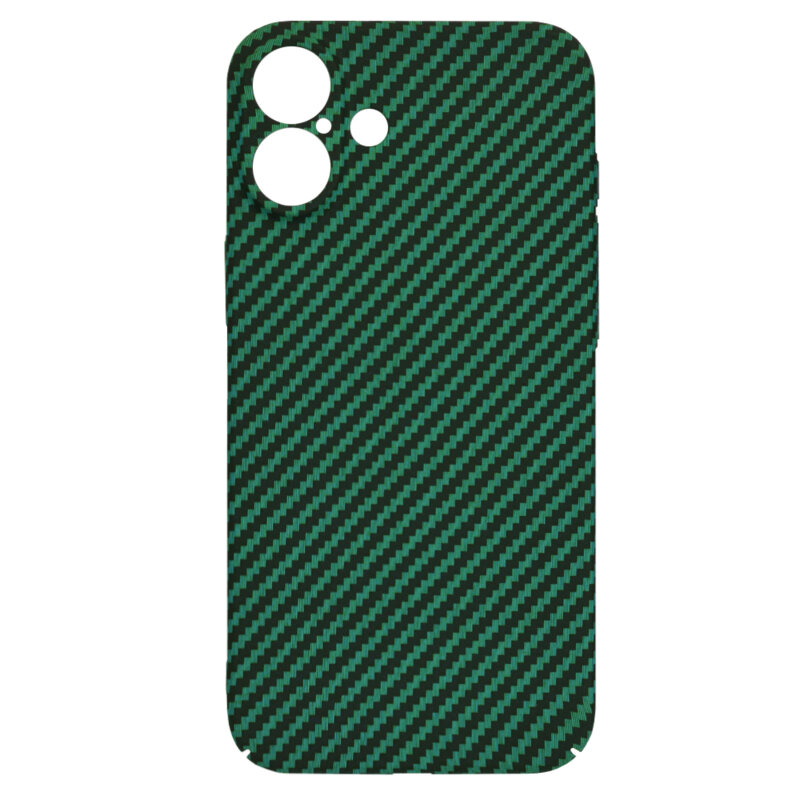 Husa iPhone 16 Plus Techsuit Carbonite FiberShell, verde